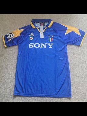 Kappa Juventus Zinedine Zidane #21 95/97 Away Soccer Jersey Men L